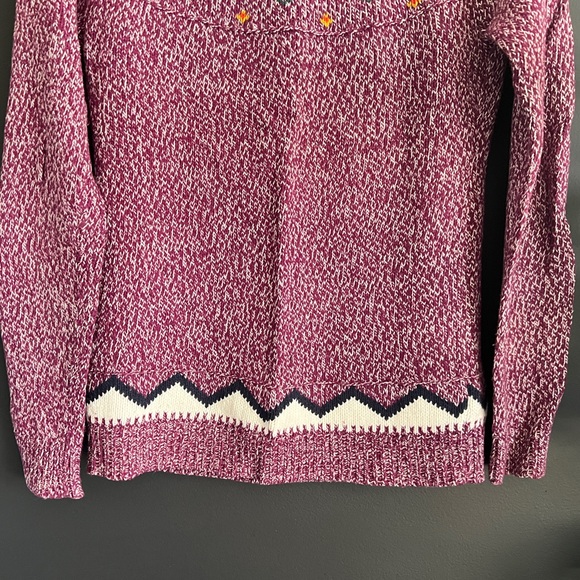 Old Navy Purple Fair Isle Sweater S Tall - Picture 11 of 13